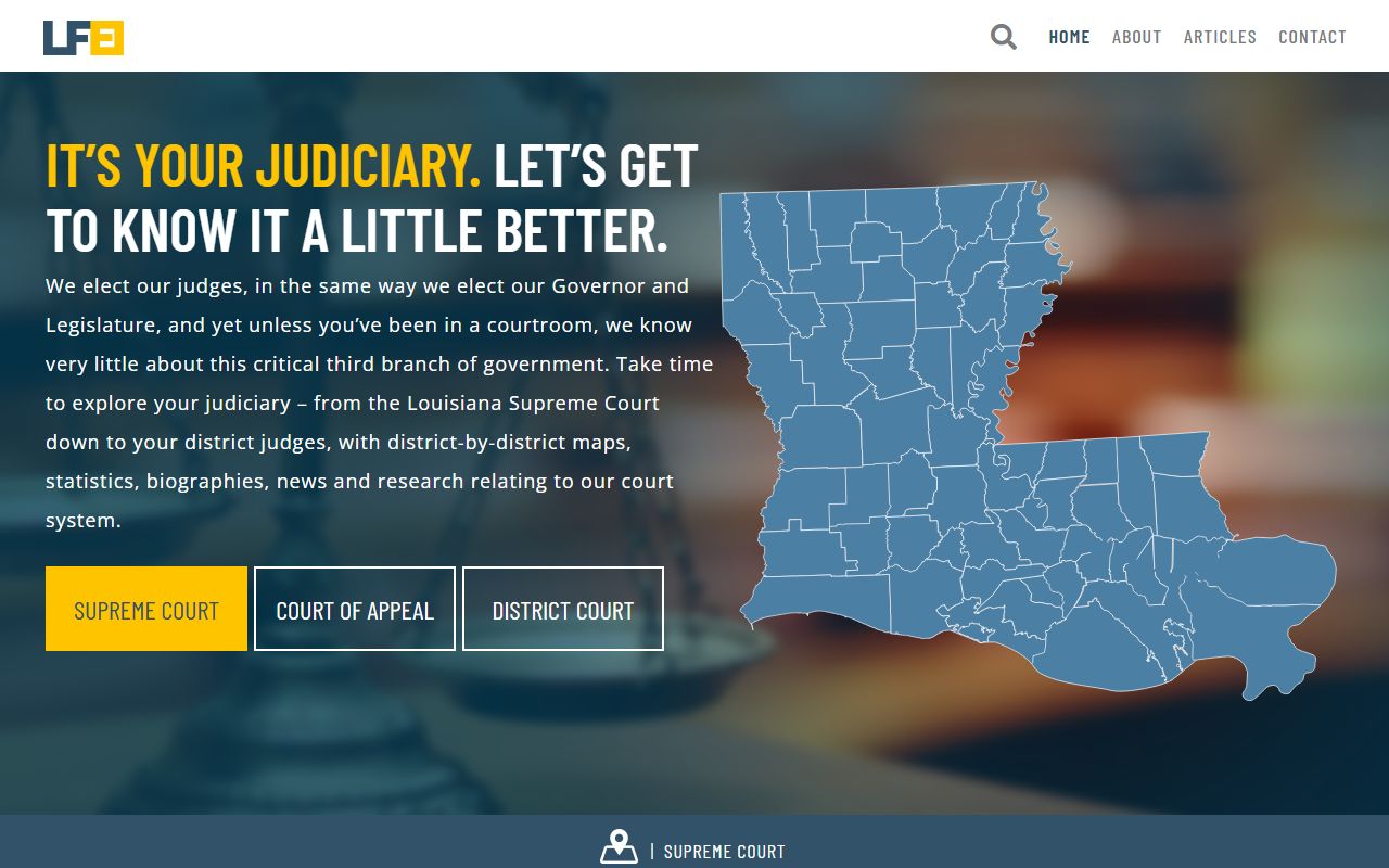Cameron Parish court dockets Louisiana Judiciary directory