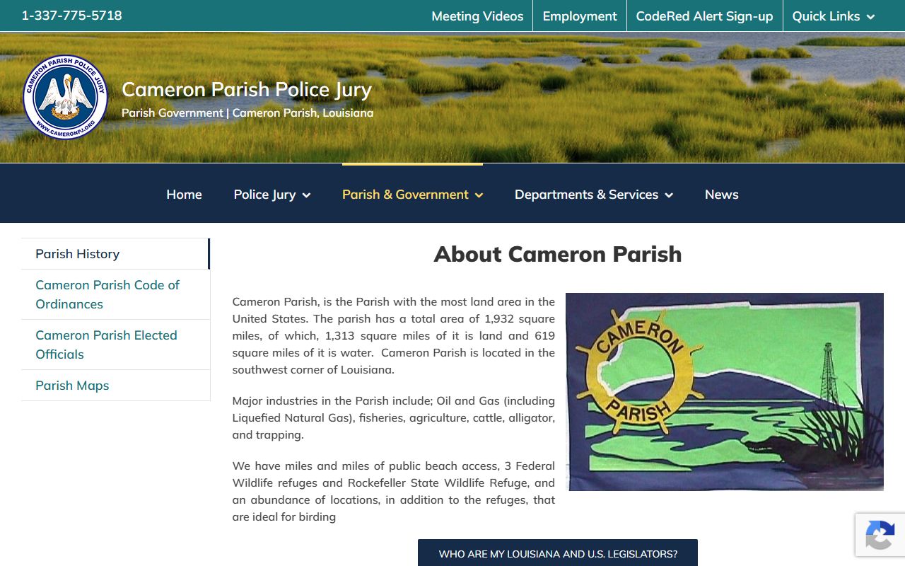 Cameron Parish court records and courthouse history