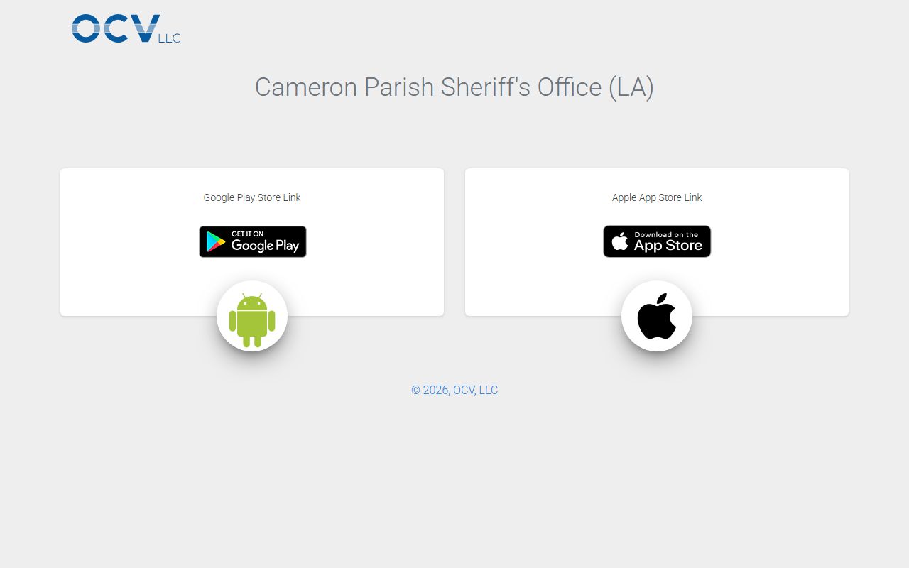 Cameron Parish inmate records official sheriff app access